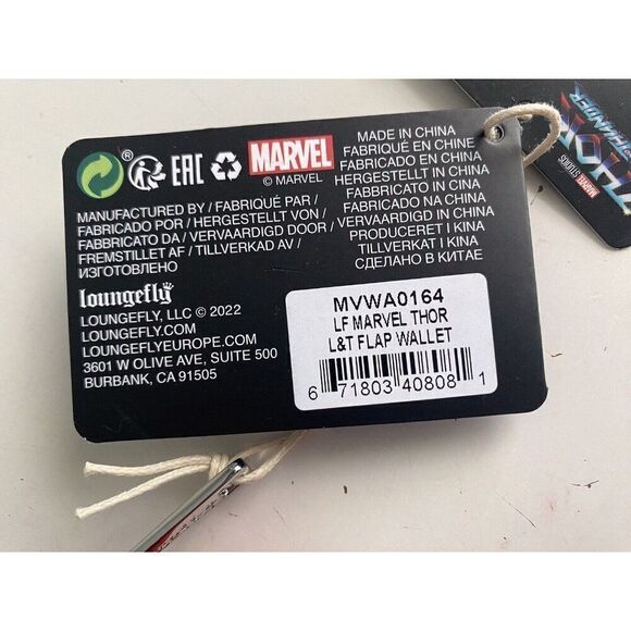 Loungefly Disney Marvel Thor Love & Thunder Flap Wallet NEW - Picture 6 of 11